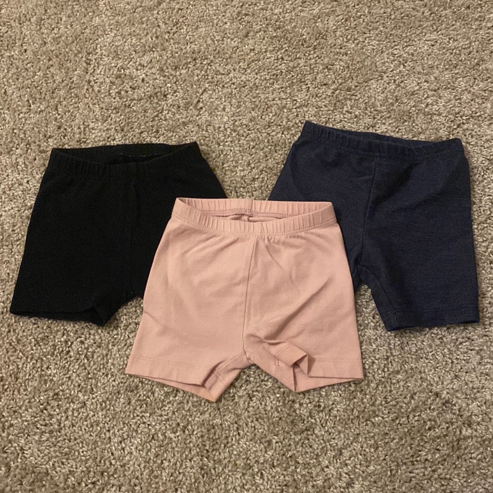12-18 month biker shorts set of 3